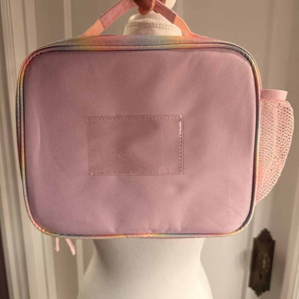 Walt Disney World Minnie Mouse Plush Rainbow Backpack‎ And Rainbow Lunchbox - Picture 12 of 16